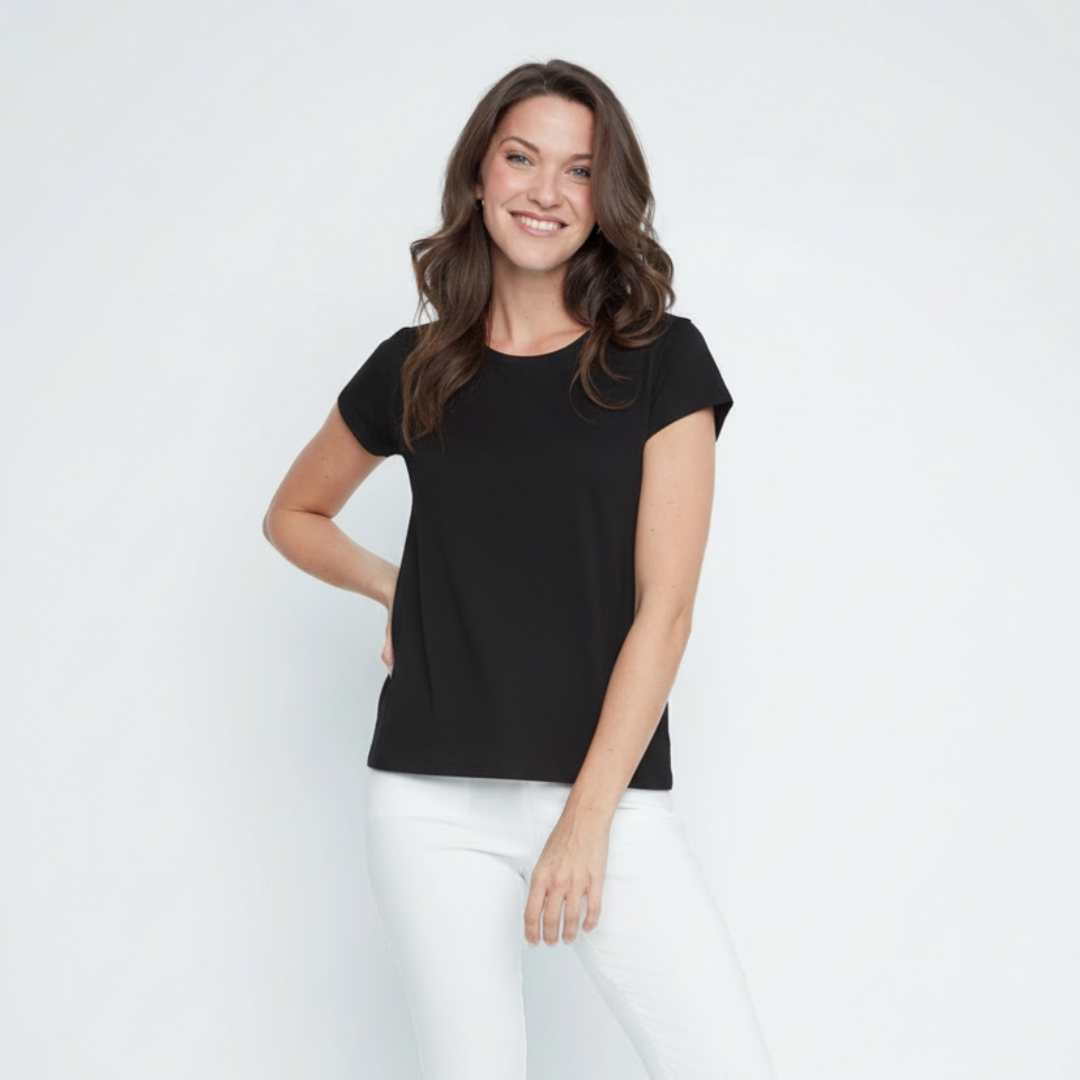 Knit Cap Sleeve Top R7812-89G