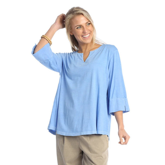 Garment Dyed Cotton Top WK4