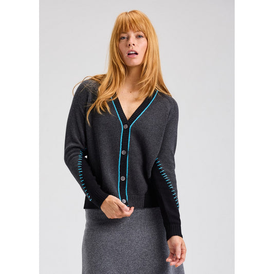 Edge Stitch Cardigan 7508