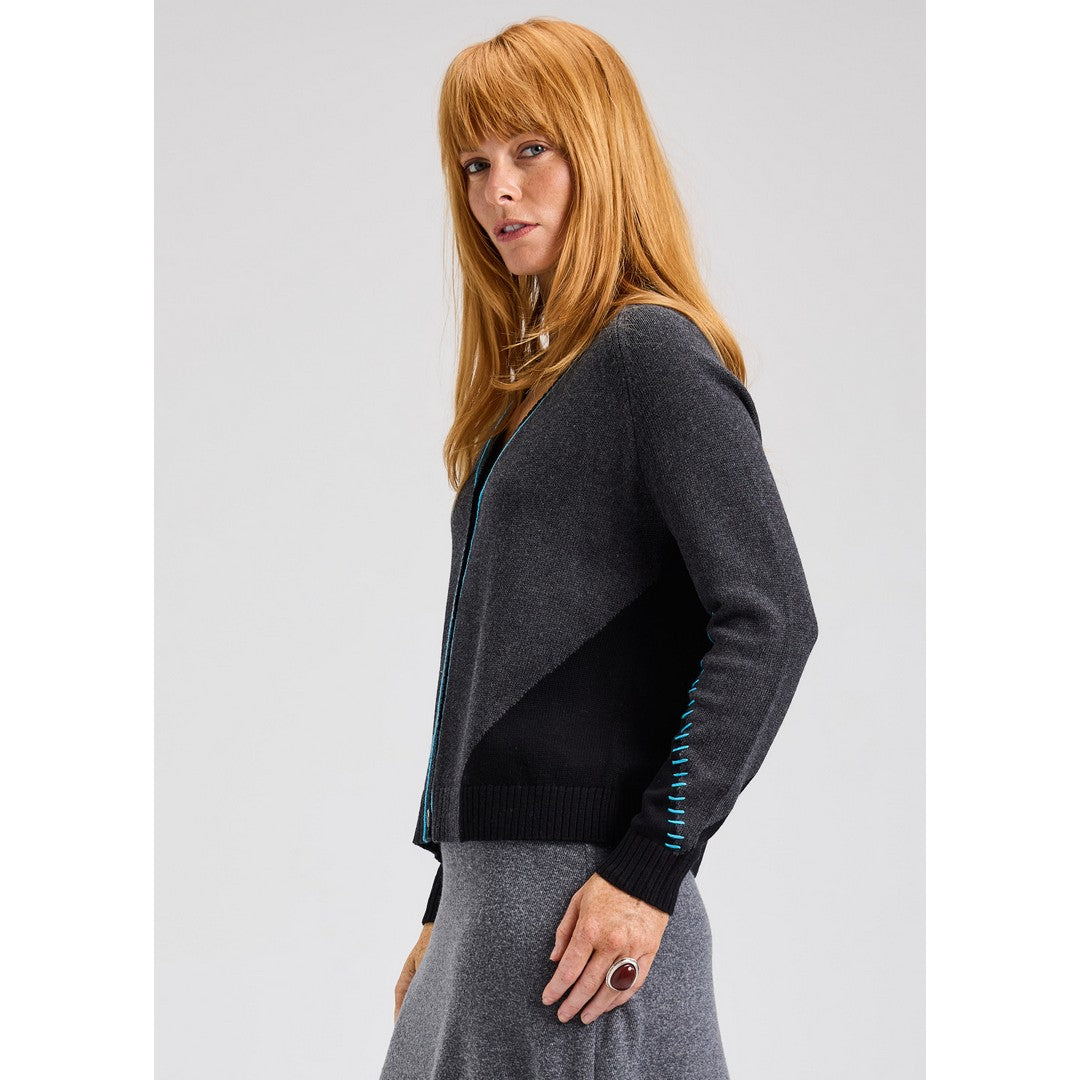 Edge Stitch Cardigan 7508