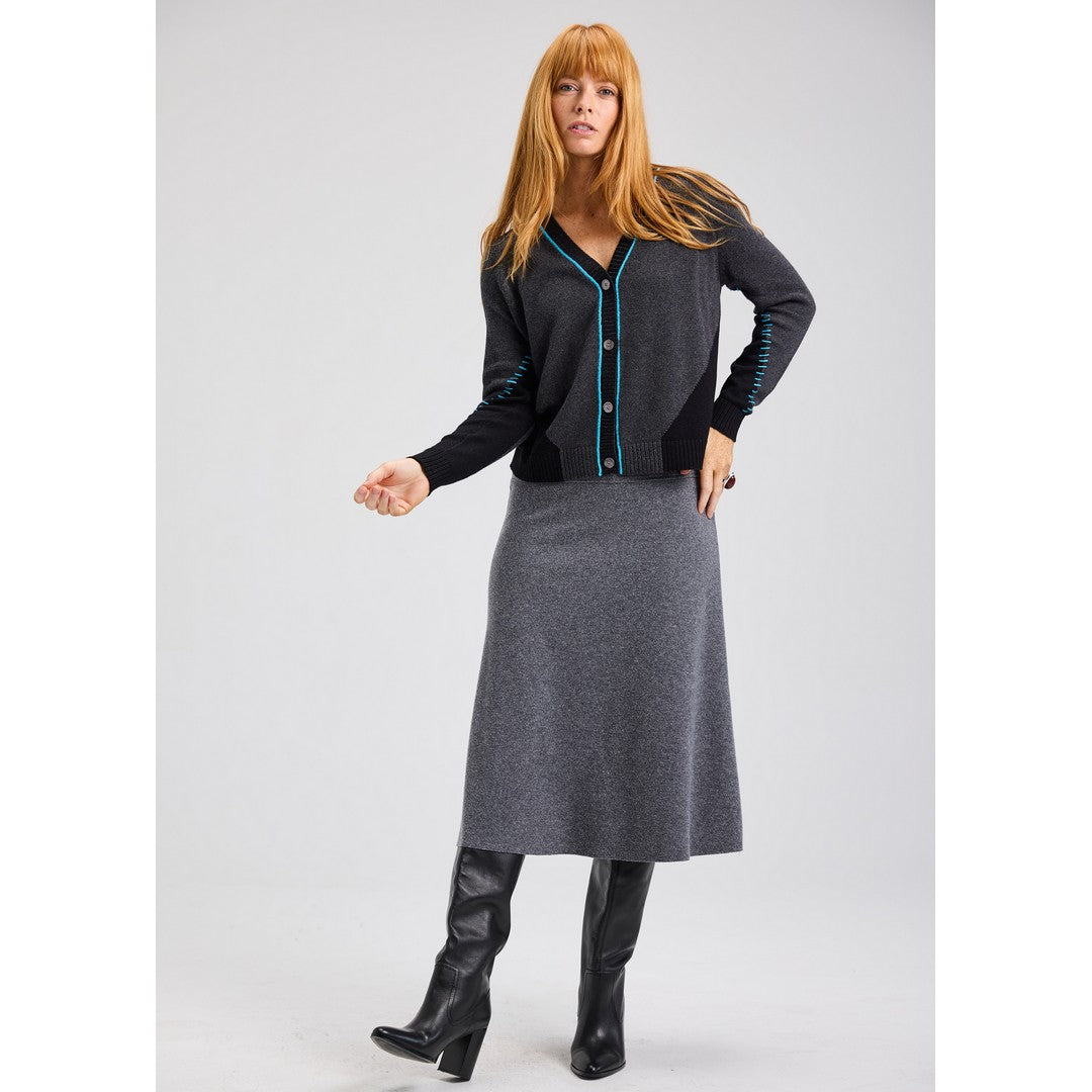 Edge Stitch Cardigan 7508