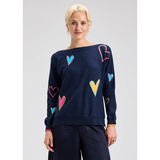 Hearts Sweater 7540