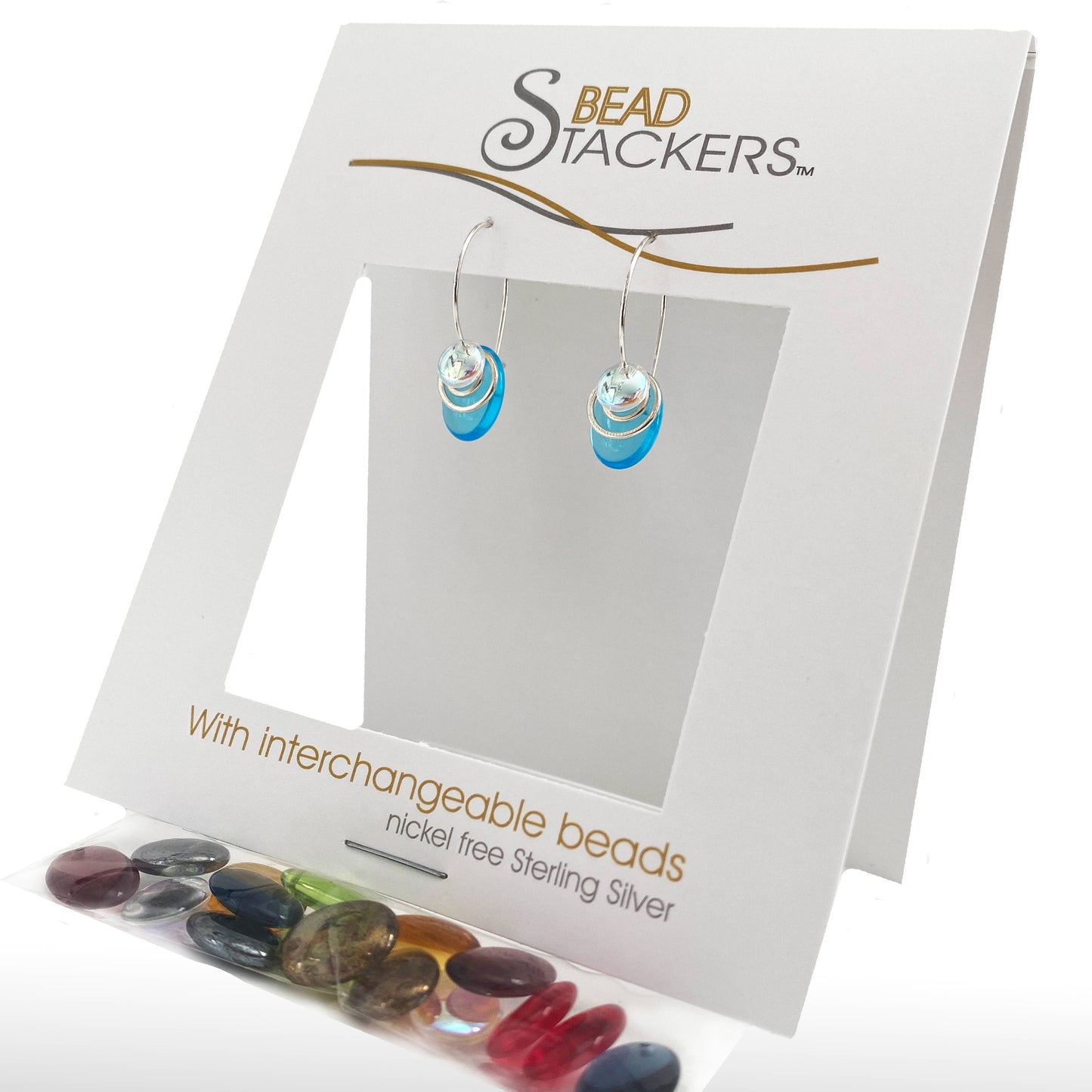 LT26  - Earrings come with 9 interchangeable colours.