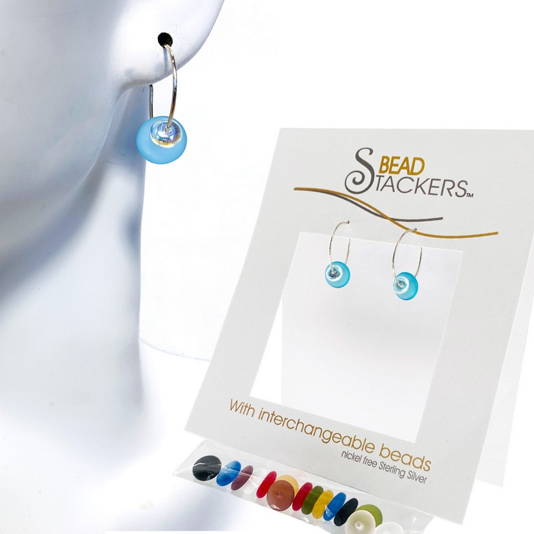 ABPN20 - Earrings with 9 Interchangeable Colours