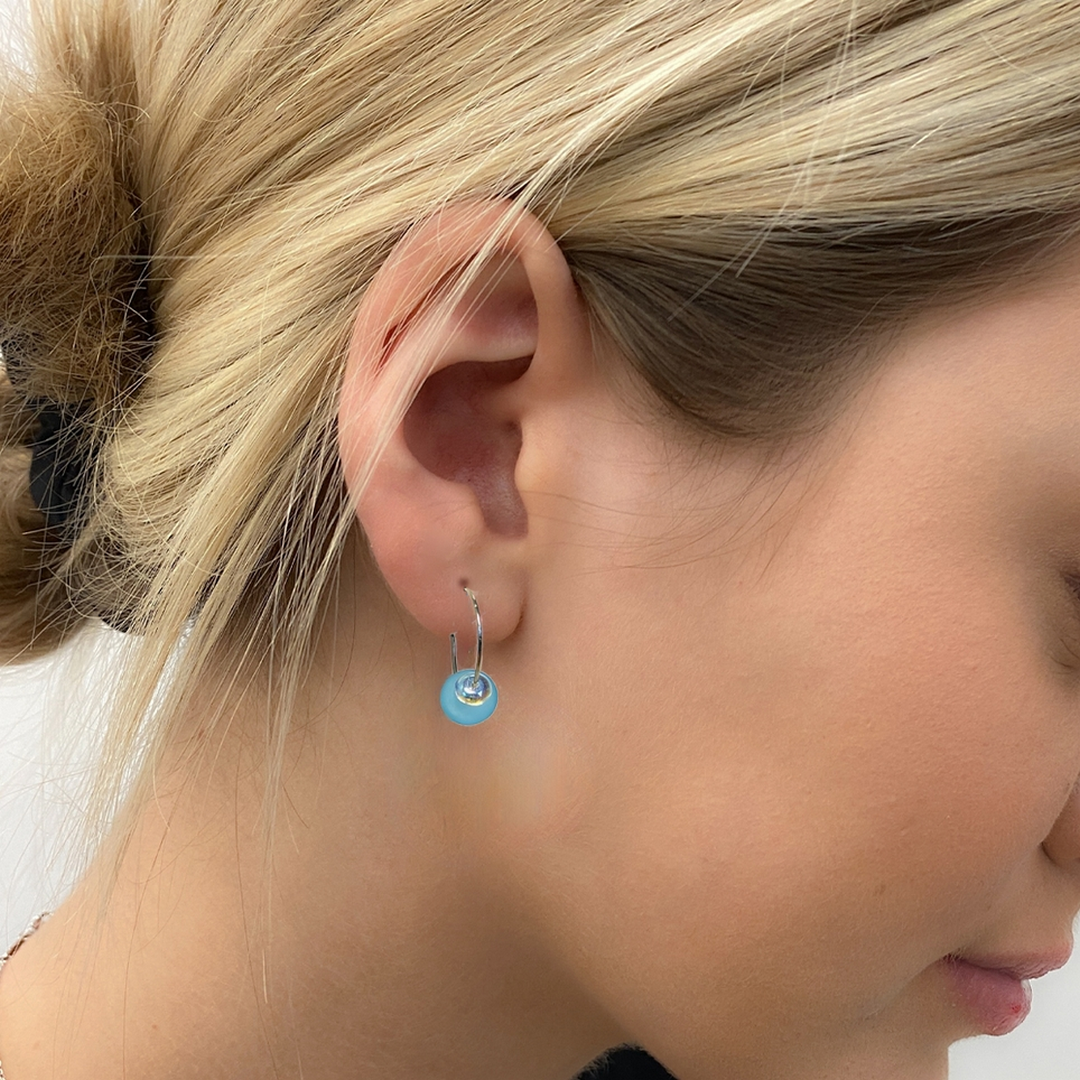 ABPN20 - Earrings with 9 Interchangeable Colours