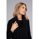 Load image into Gallery viewer, Angle Cowl Neck Waffle Sweater, Long Sleeve K7317W-3
