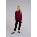 Load image into Gallery viewer, Angle Cowl Neck Waffle Sweater, Long Sleeve K7317W-3

