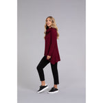 Load image into Gallery viewer, Angle Cowl Neck Waffle Sweater, Long Sleeve K7317W-3
