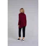 Load image into Gallery viewer, Angle Cowl Neck Waffle Sweater, Long Sleeve K7317W-3

