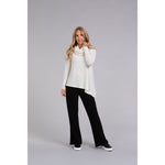 Load image into Gallery viewer, Angle Cowl Neck Waffle Sweater, Long Sleeve K7317W-3
