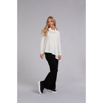 Load image into Gallery viewer, Angle Cowl Neck Waffle Sweater, Long Sleeve K7317W-3

