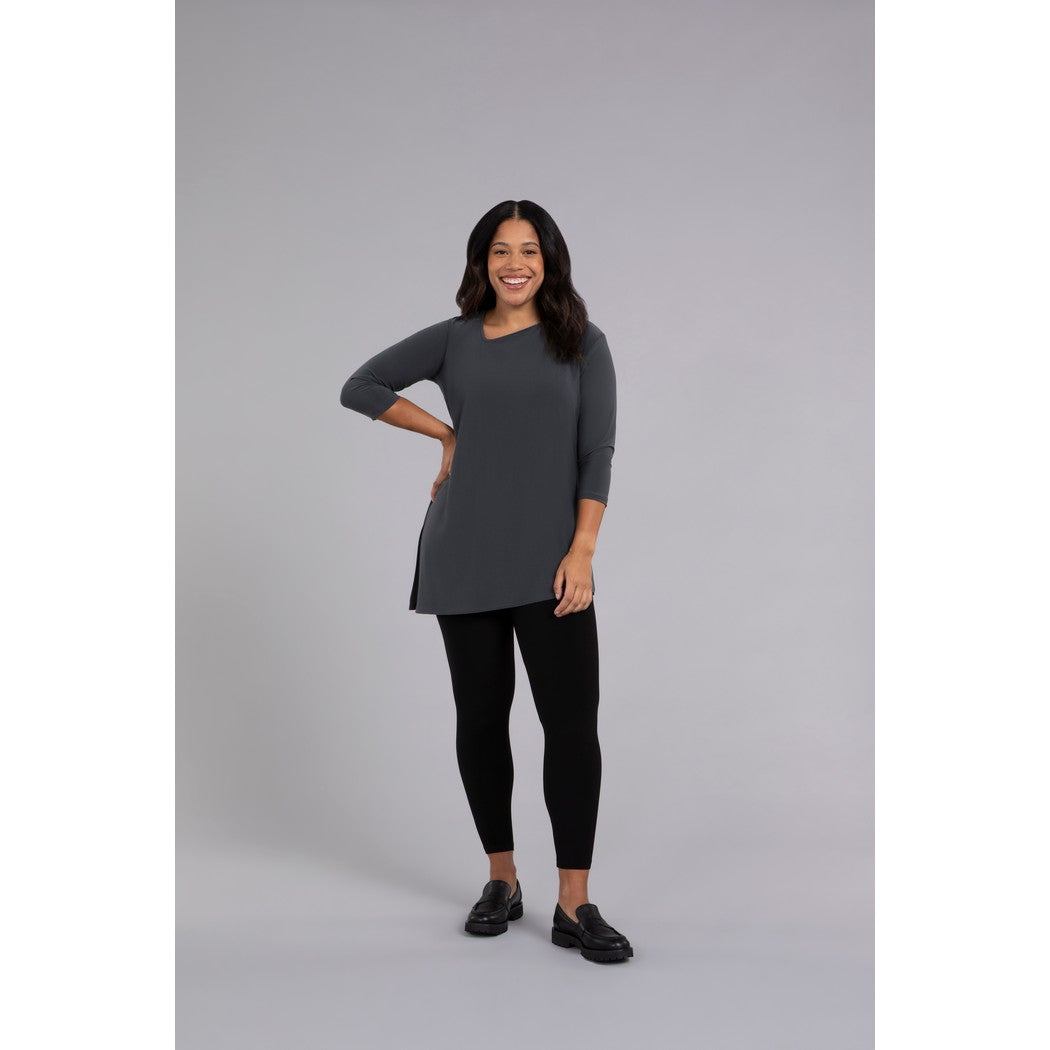Angle Tunic, 3/4 Sleeve Top 23207-2