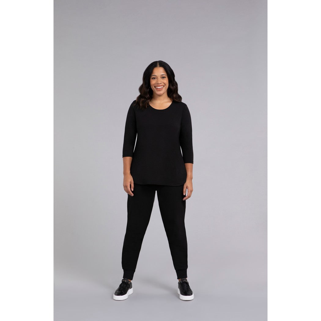 Bamboo Cotton Go To Classic T Relax, 3/4 Sleeve Top BT4203-2