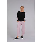 Load image into Gallery viewer, Bamboo Fleece Colour Block Cinch Top, Long Sleeve BF4204CB-3
