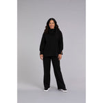 Load image into Gallery viewer, Bamboo Fleece Cowl Neck Pleat Sleeve Top, Long Slv BF4202-3
