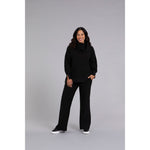Load image into Gallery viewer, Bamboo Fleece Cowl Neck Pleat Sleeve Top, Long Slv BF4202-3
