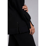 Load image into Gallery viewer, Bamboo Fleece Cowl Neck Pleat Sleeve Top, Long Slv BF4202-3
