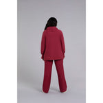 Load image into Gallery viewer, Bamboo Fleece Cowl Neck Pleat Sleeve Top, Long Slv BF4202-3

