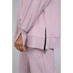 Load image into Gallery viewer, Bamboo Fleece Cowl Neck Pleat Sleeve Top, Long Slv BF4202-3
