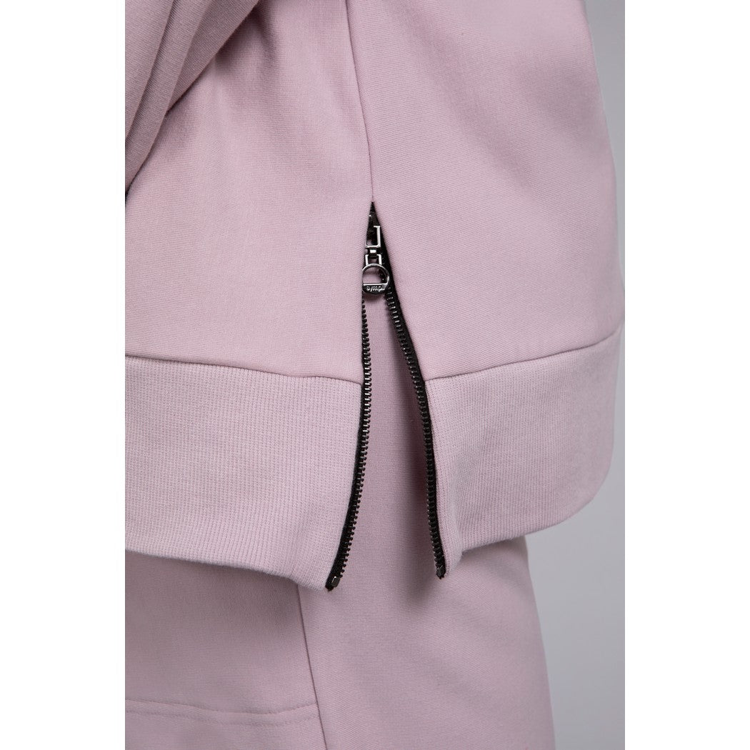 Bamboo Fleece Cowl Neck Pleat Sleeve Top, Long Slv BF4202-3