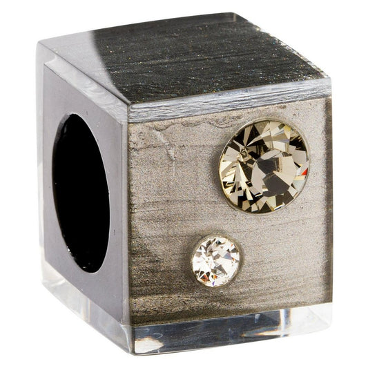 BLISS by Zsiska Cube Anthracite with Crystals