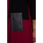 Load image into Gallery viewer, Colour Block Patch Pocket Tunic, 3/4 Sleeve Top 23201CB-2
