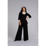 Load image into Gallery viewer, Colour Block Raglan Sleeve Cowl Neck Top, 3/4 Slv Top 22282CB-2
