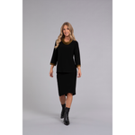 Load image into Gallery viewer, Colour Block Raglan Sleeve Cowl Neck Top, 3/4 Slv Top 22282CB-2
