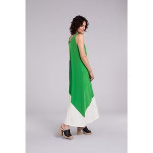 Colour Block Reversible Triangle Slvless Dress 28152CB