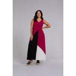 Load image into Gallery viewer, Colour Block Reversible Triangle Slvless Dress 28152CB
