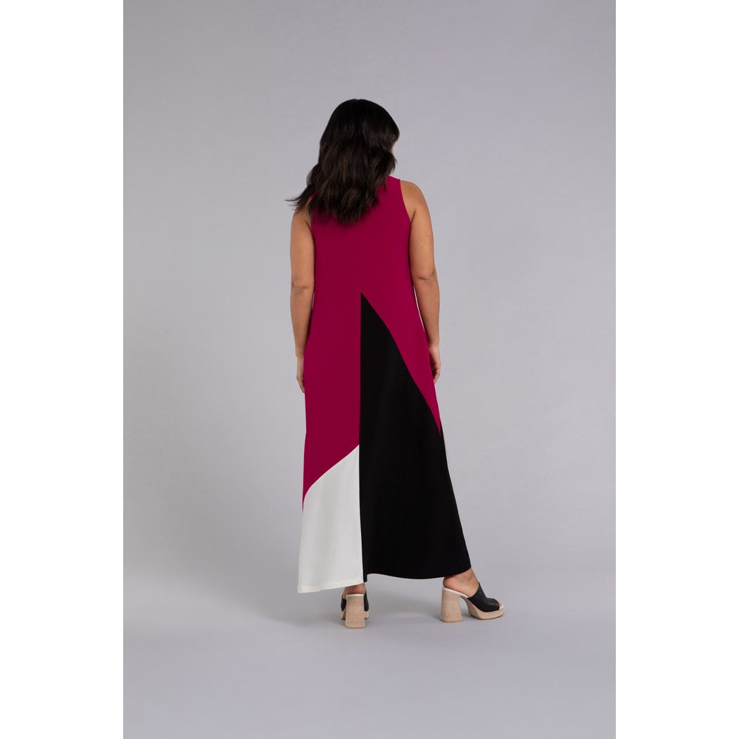 Colour Block Reversible Triangle Slvless Dress 28152CB