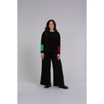 Load image into Gallery viewer, Colour Block Sleeve Nu Cinch Top, Long Sleeve Top 22279CB-3

