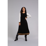 Load image into Gallery viewer, Colour Block Step Hem Dress, Long Sleeve Dress 28137CB-3
