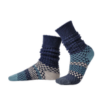 Load image into Gallery viewer, Cerulean Fushion Slouch Socks
