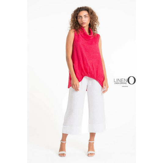 Cowl Neck French Linen Top TP1561-140