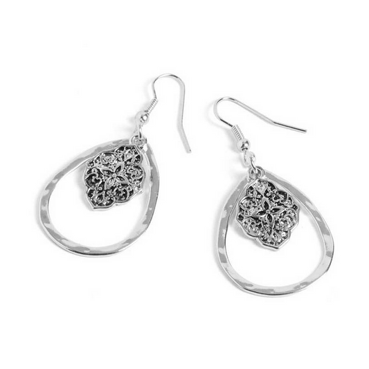 Flower Teardrop Earring WN004559