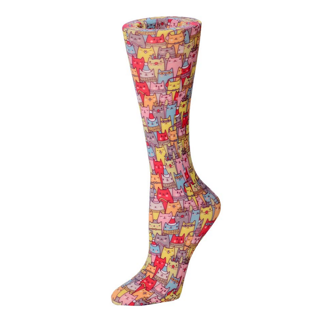 Cats Sheer Compression Socks