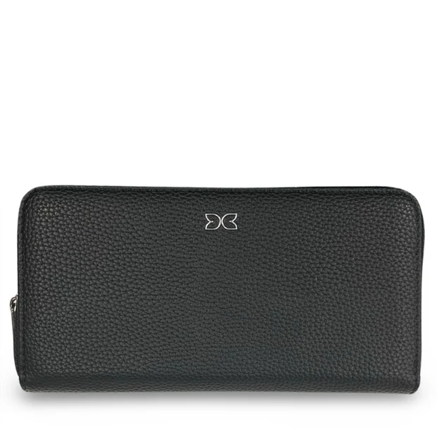 Vegan  Leather Zipper Wallet WD07