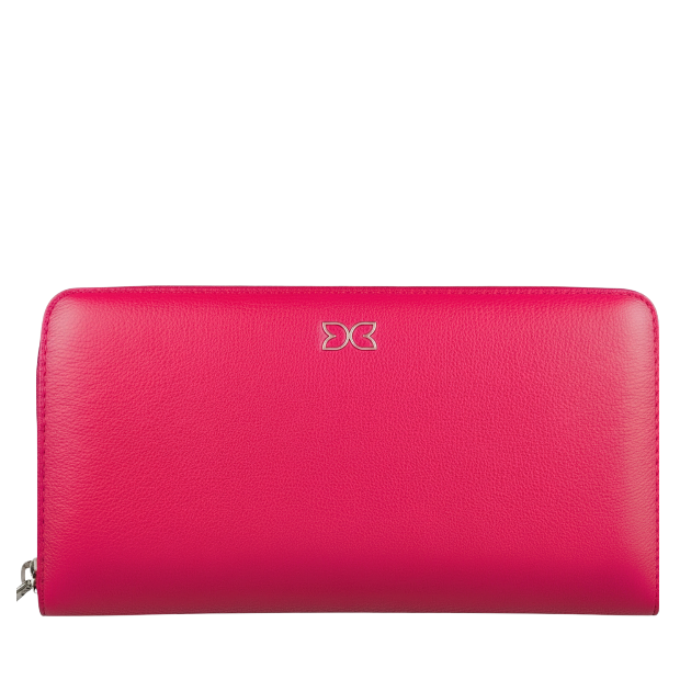 Vegan  Leather Zipper Wallet WD07