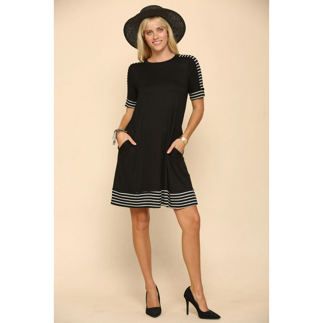 Stripe Accent Dress CD43567F