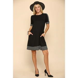 Stripe Accent Dress CD43567F
