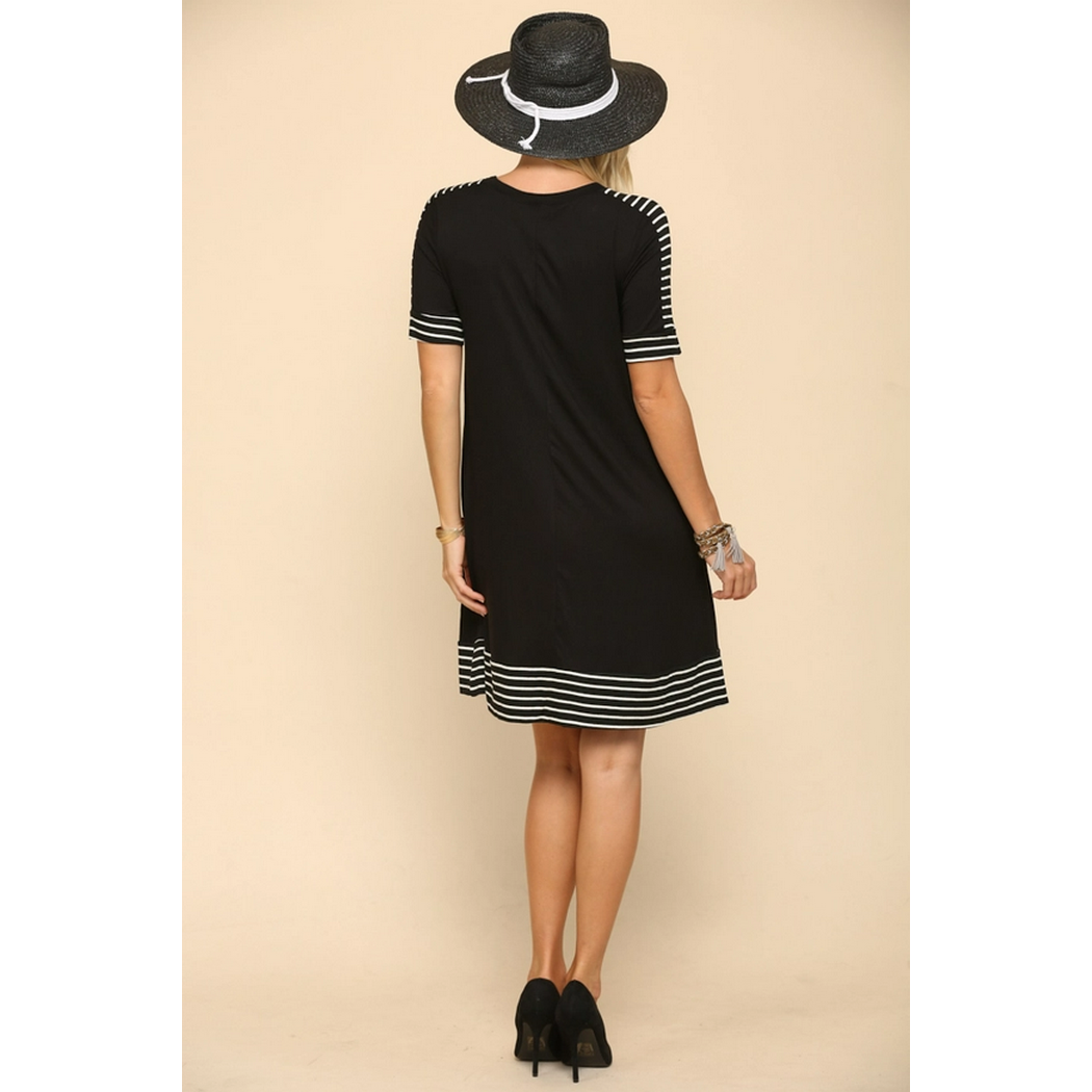 Stripe Accent Dress CD43567F
