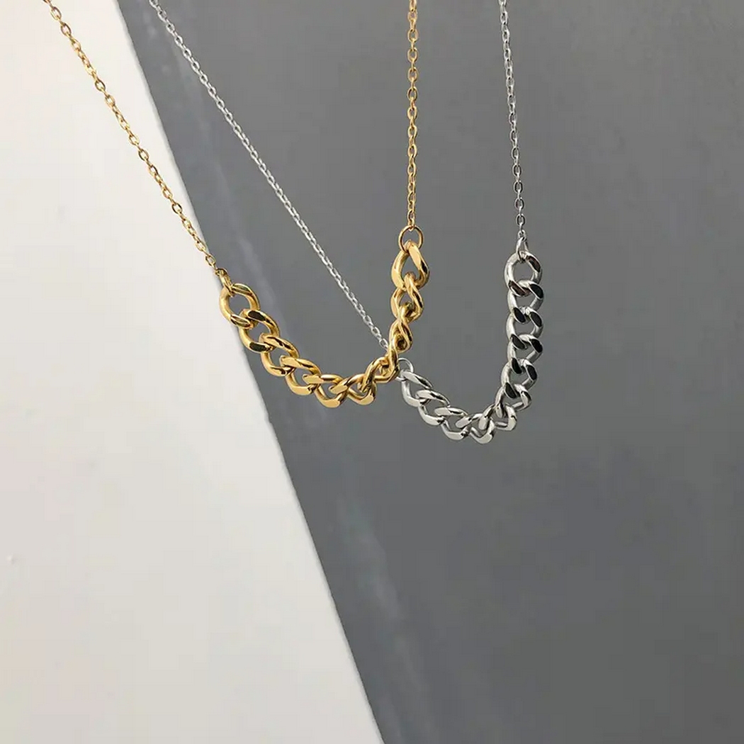 Curb Link Necklace Jewelry NK3273 BTJE