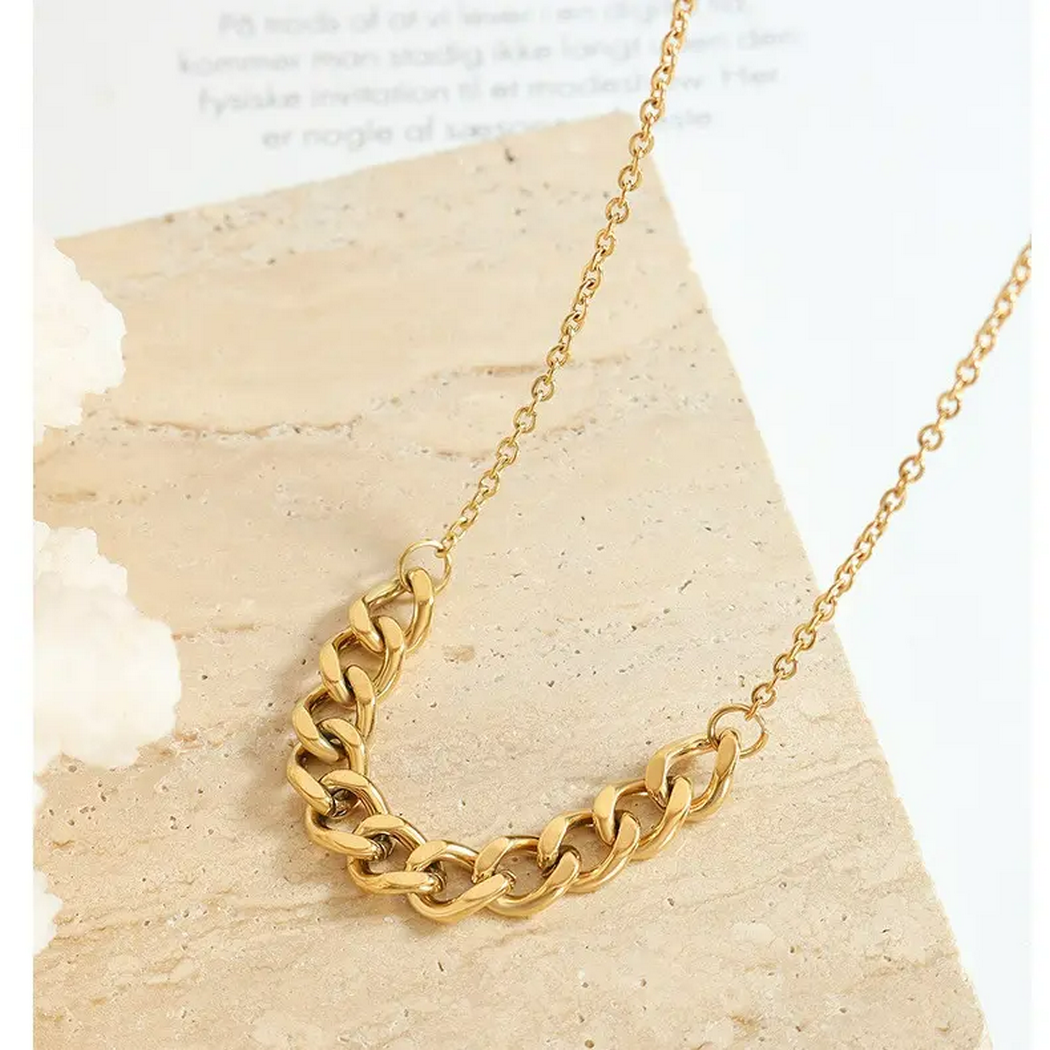 Curb Link Necklace Jewelry NK3273 BTJE