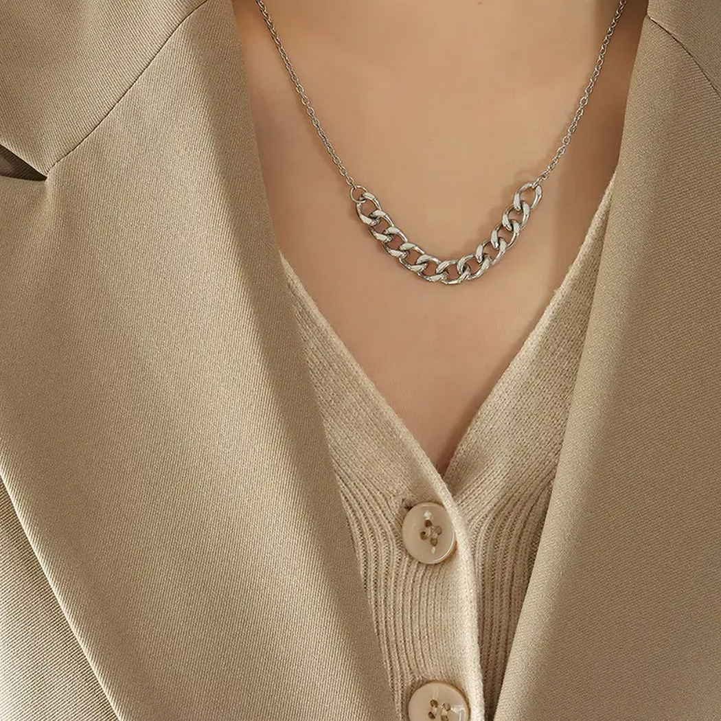 Curb Link Necklace Jewelry NK3273 BTJE