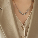 Load image into Gallery viewer, Curb Link Necklace Jewelry NK3273 BTJE
