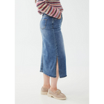 Load image into Gallery viewer, Column Denim with Slits Skirt 6981843
