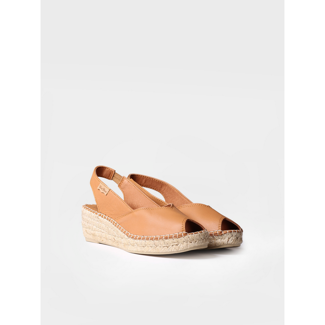 Bernia Leather Wedge Espadrilles Sandal