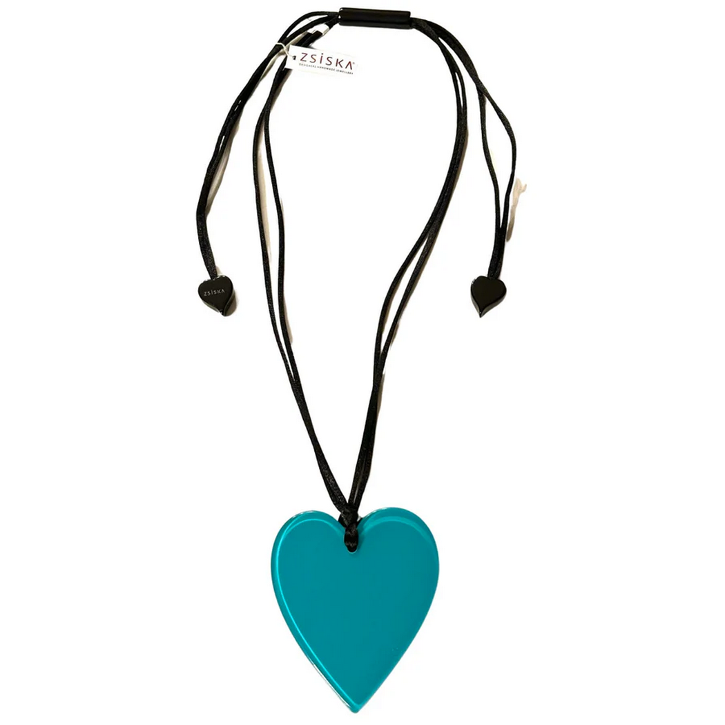 Colourful Statement Large Heart Pendant