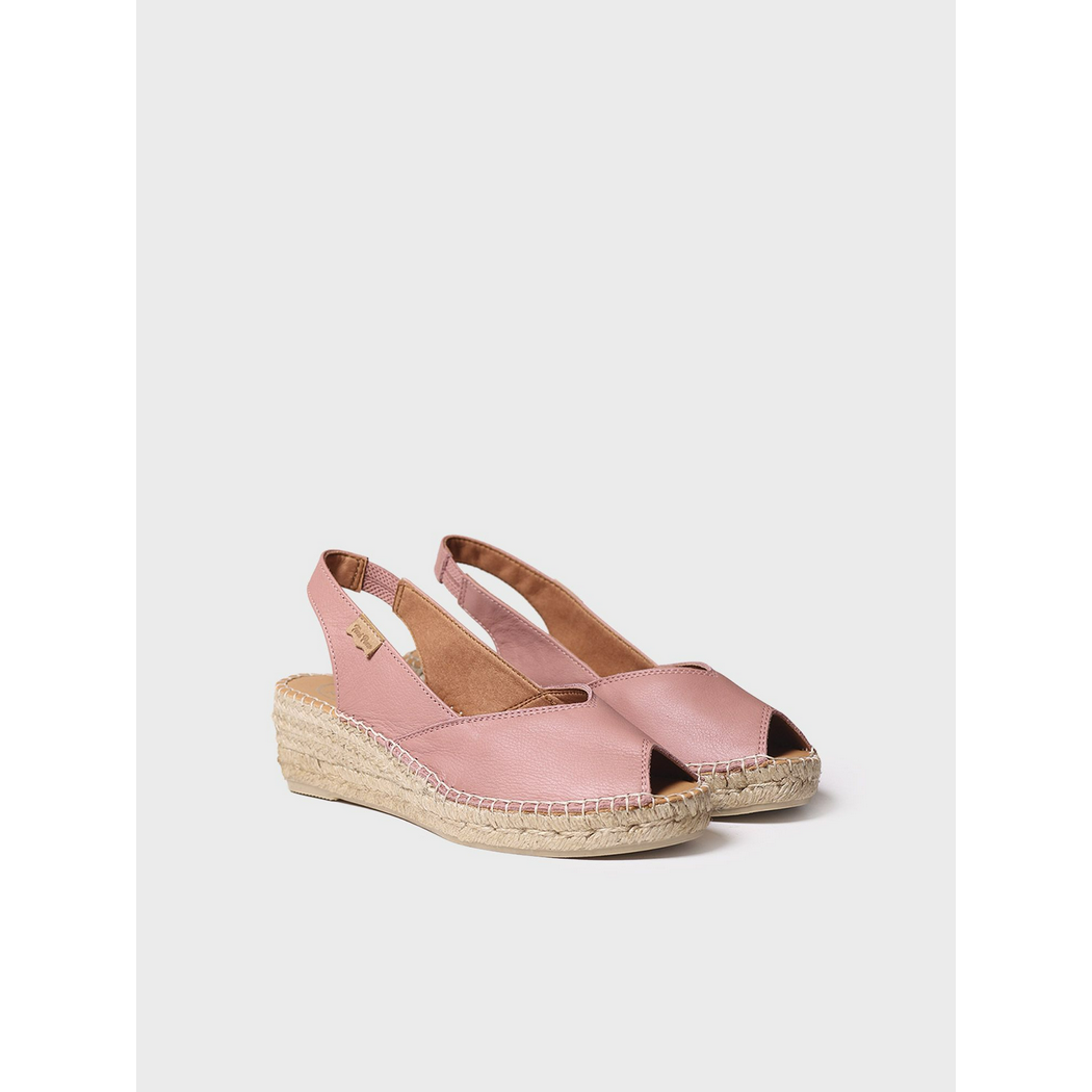 Bernia Leather Wedge Espadrilles Sandal